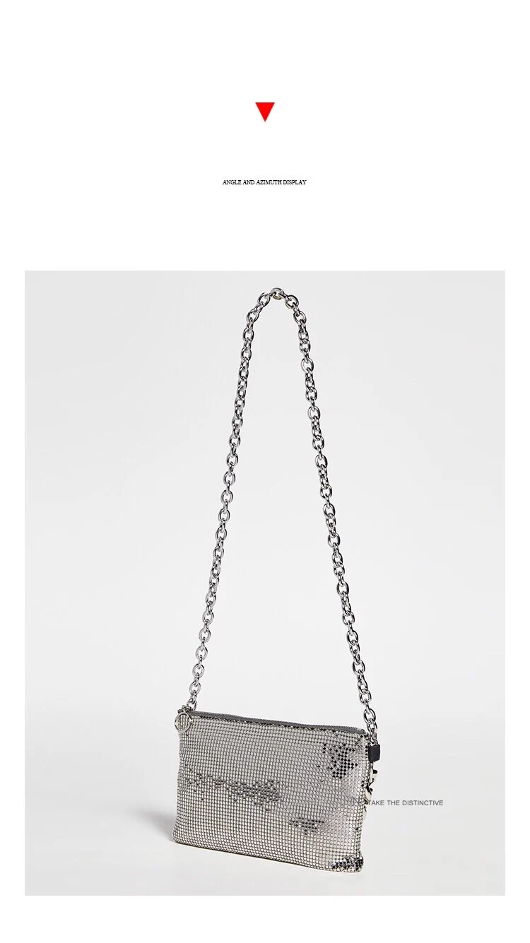 Summer New Fashion Crossbody Mini Sequin Bling Female Bags Women Handbag Messenger Thick chain Bags Shoulder Coin Purse Bag