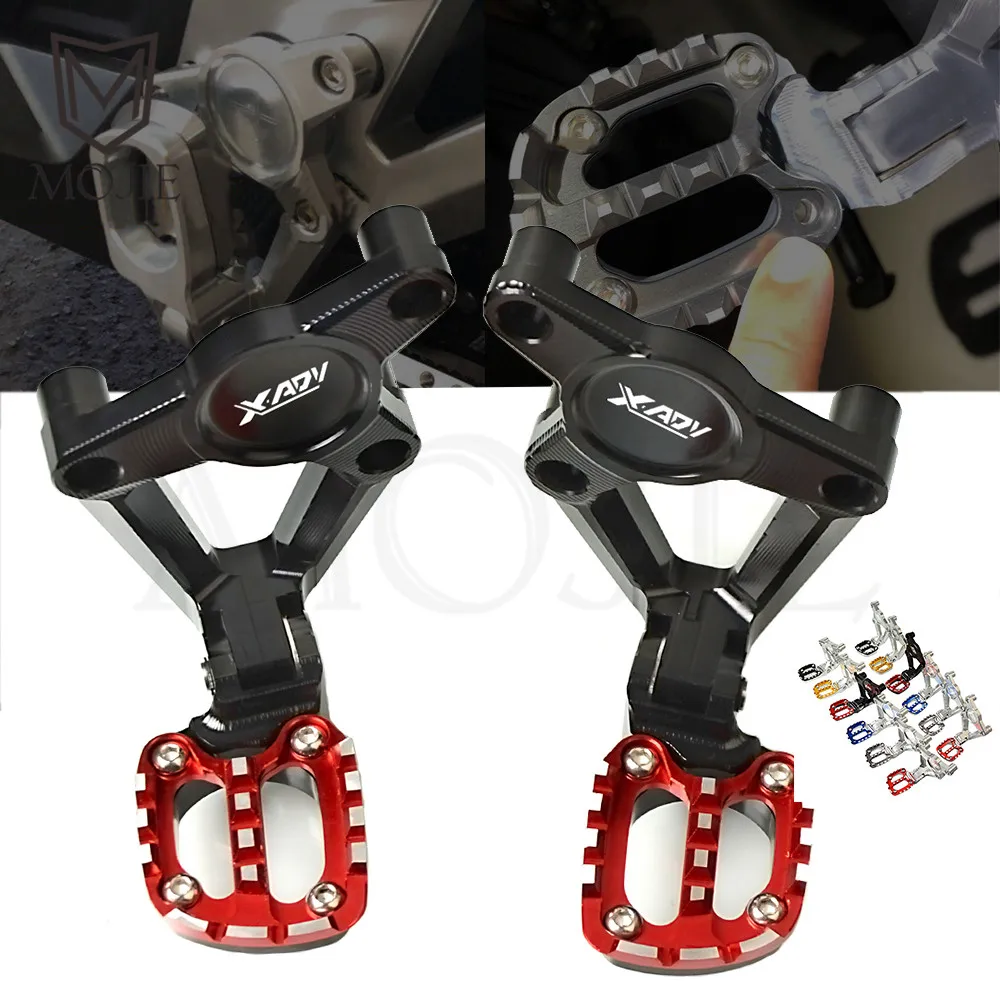 

X-ADV XADV Motorcycle Passenger Foot Pegs Motocross Accessories For Honda XADV X ADV 750 2017 2018 Black Rear Foot Peg Footrests