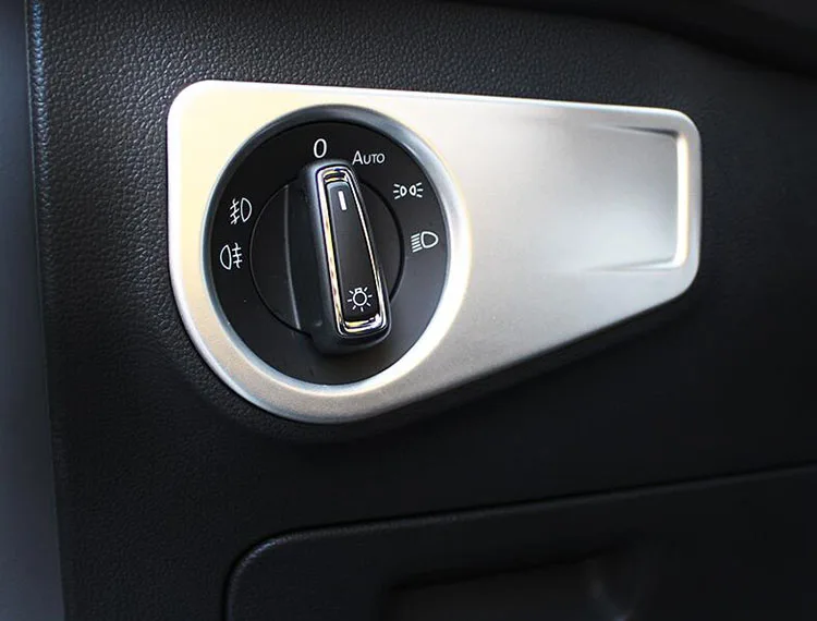 ABS Хромированная наклейка автомобильная внутренняя консоль фара переключатель