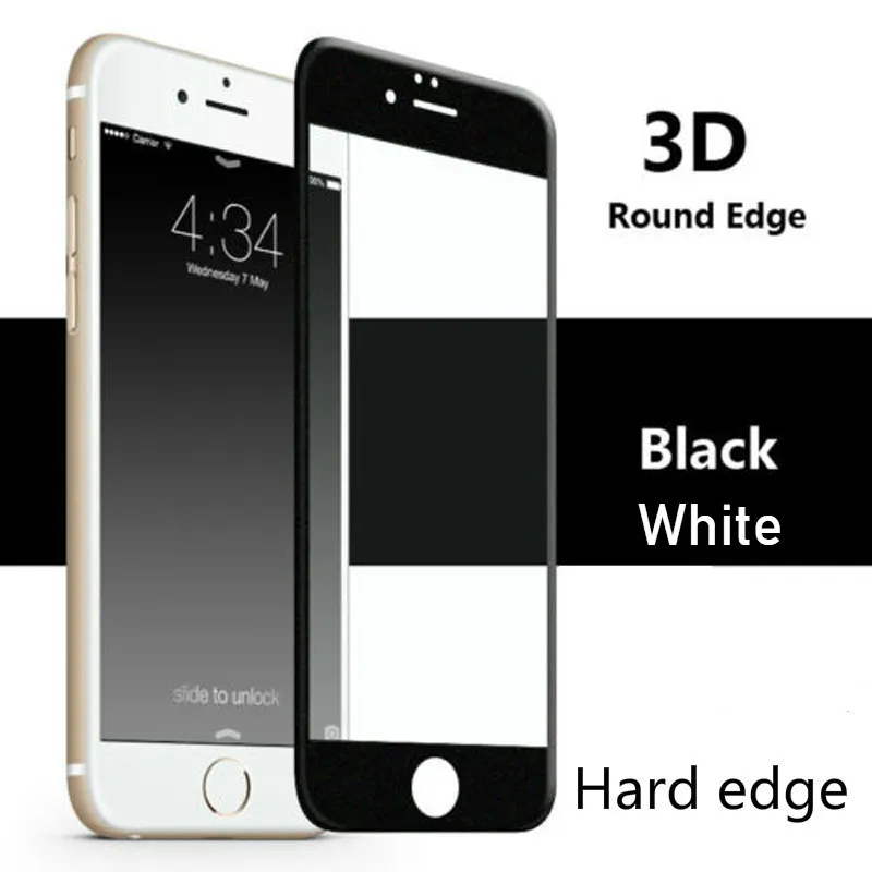 Защитное стекло 3D с закругленными краями для iphone 7 Plus пленка из закаленного