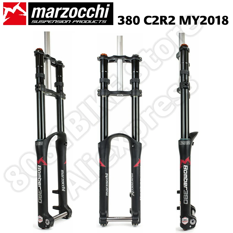 2018 Новый Marzocchi бомбардировщик 380 C2R2 203 мм прямой QR20x110 для MTB вилка DH|Велосипедная