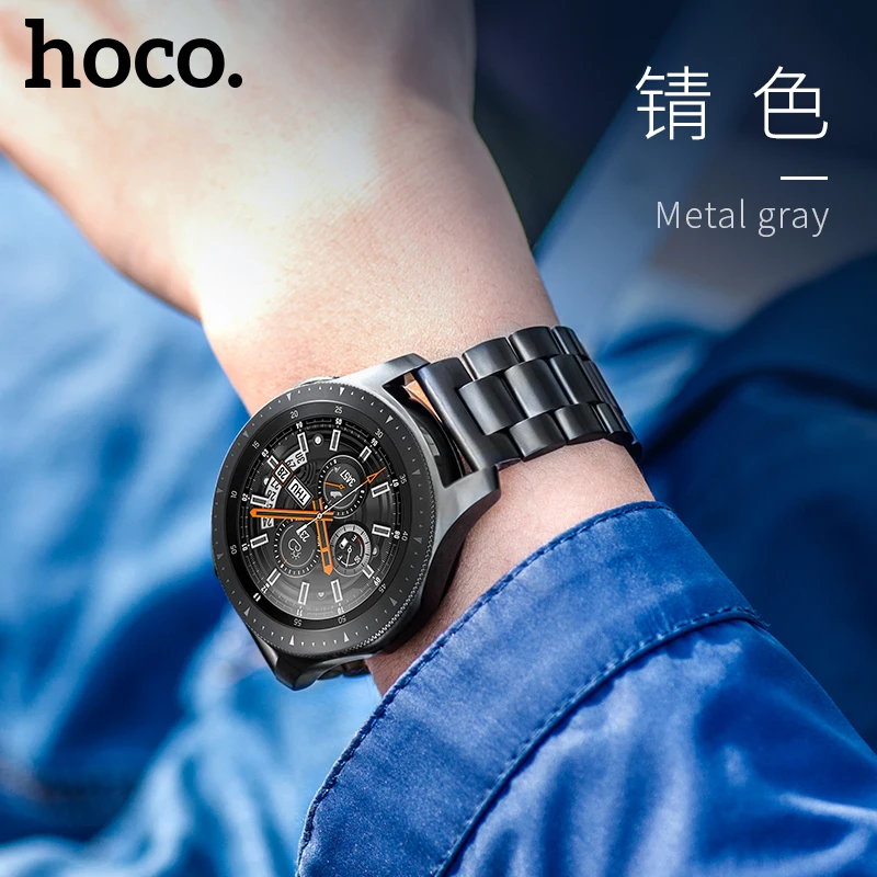 HOCO классический ремешок из нержавеющей стали для Samsung Galaxy Watch 46 мм Gear S3 Classic/Frontier