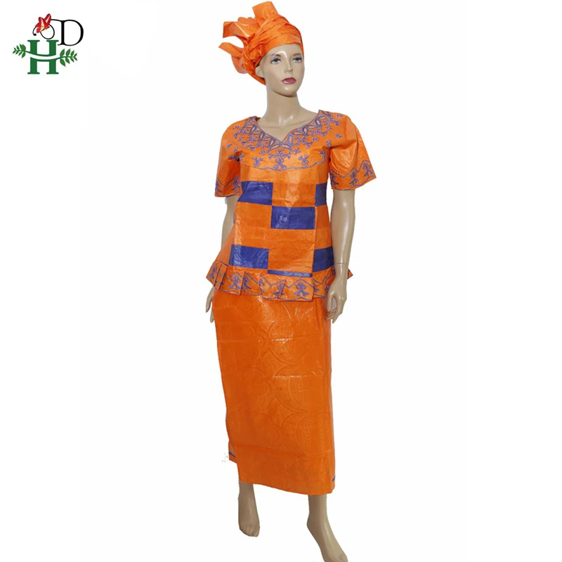H &amp D халат pour les africaine femme Bazin riche традиционные африканские платья для женщин 100%