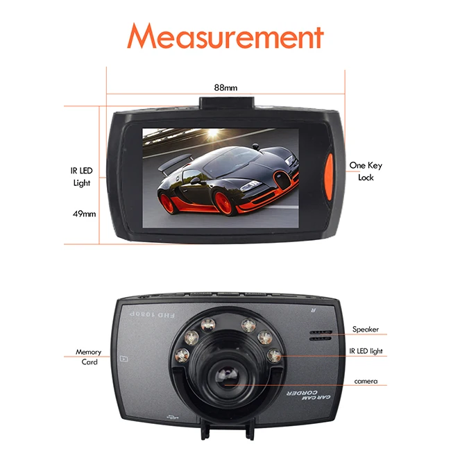 МАЛЫЙ ГЛАЗ Новатэк Автомобильный Камера видеорегистратор Full HD 720P G30 автомобиля 2 7