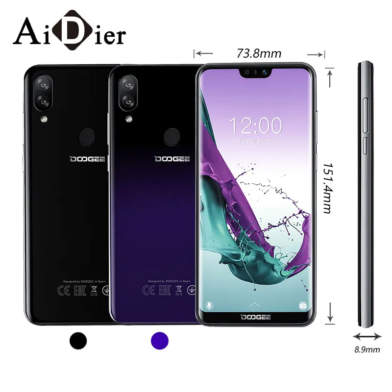 DOOGEE N10 смартфон Восьмиядерный 16.0MP Фронтальная камера 3 Гб оперативной памяти 32