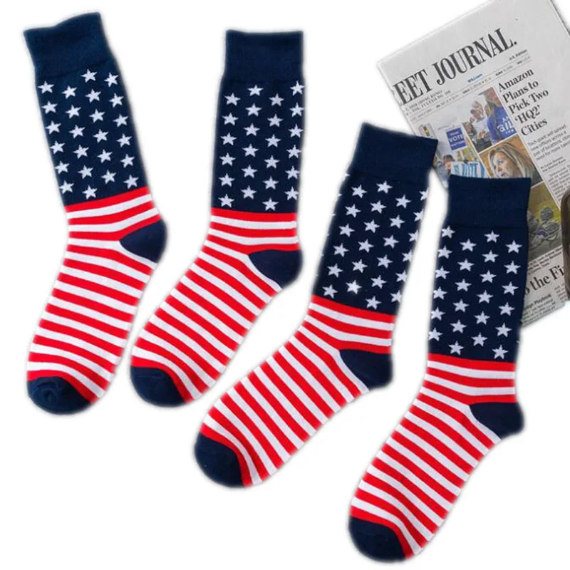 American Flag Socks Striped Cotton Socks Sports Socks