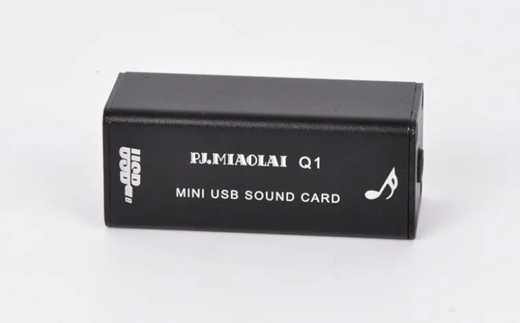 USB DAC PJ. MIAOLAI Q1 ноутбук Настольный HiFi компьютер Fever аудио Внешняя портативная декодирующая звуковая карта Высокое качество Горячая Распродажа Черный