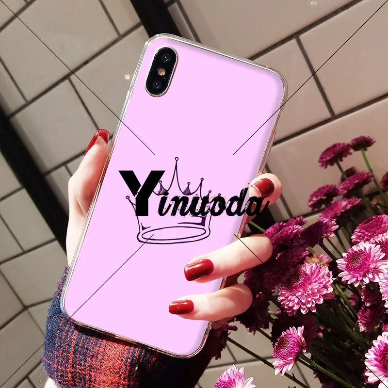 Yinuoda Принцесса Корона Новинка чехол для телефона Fundas Apple iPhone 8 7 6 6S Plus X XS MAX 5 5S SE XR