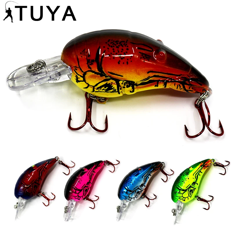 TUYA 5pcs/set Squid Lure Bionic Shrimp Fishing Lures Minnow Crankbait Wobblers Artificial Hard Bait cuttlefish 7cm 11.7g | Спорт и