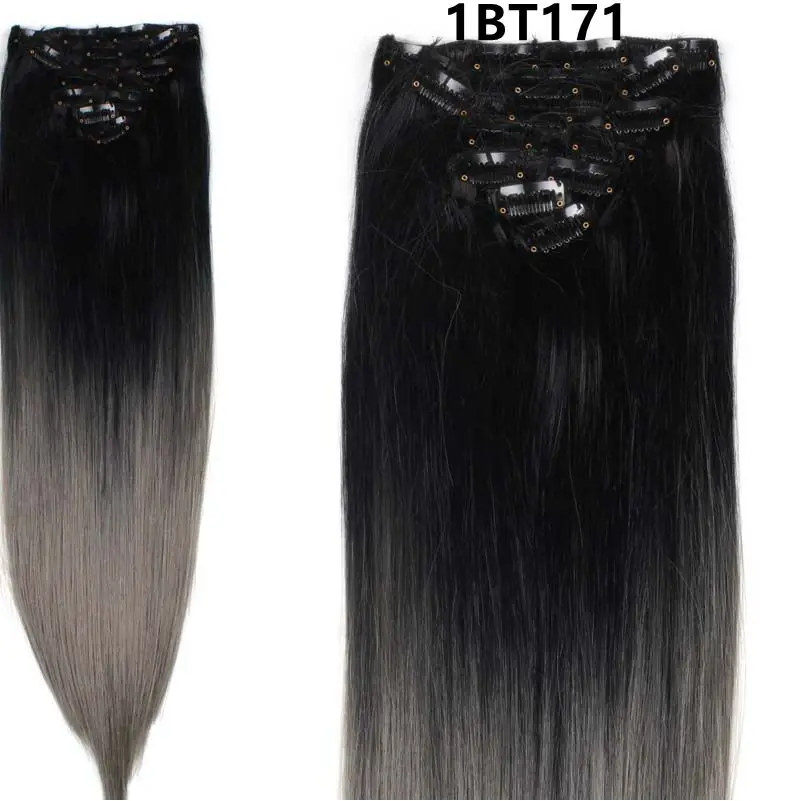 JOY& BEAUTY 22 Цвета доступны 2" 7 шт./компл. 16 зажимы в наращивание волос прямые волосы синтетический шиньоны 140 г накладные волосы