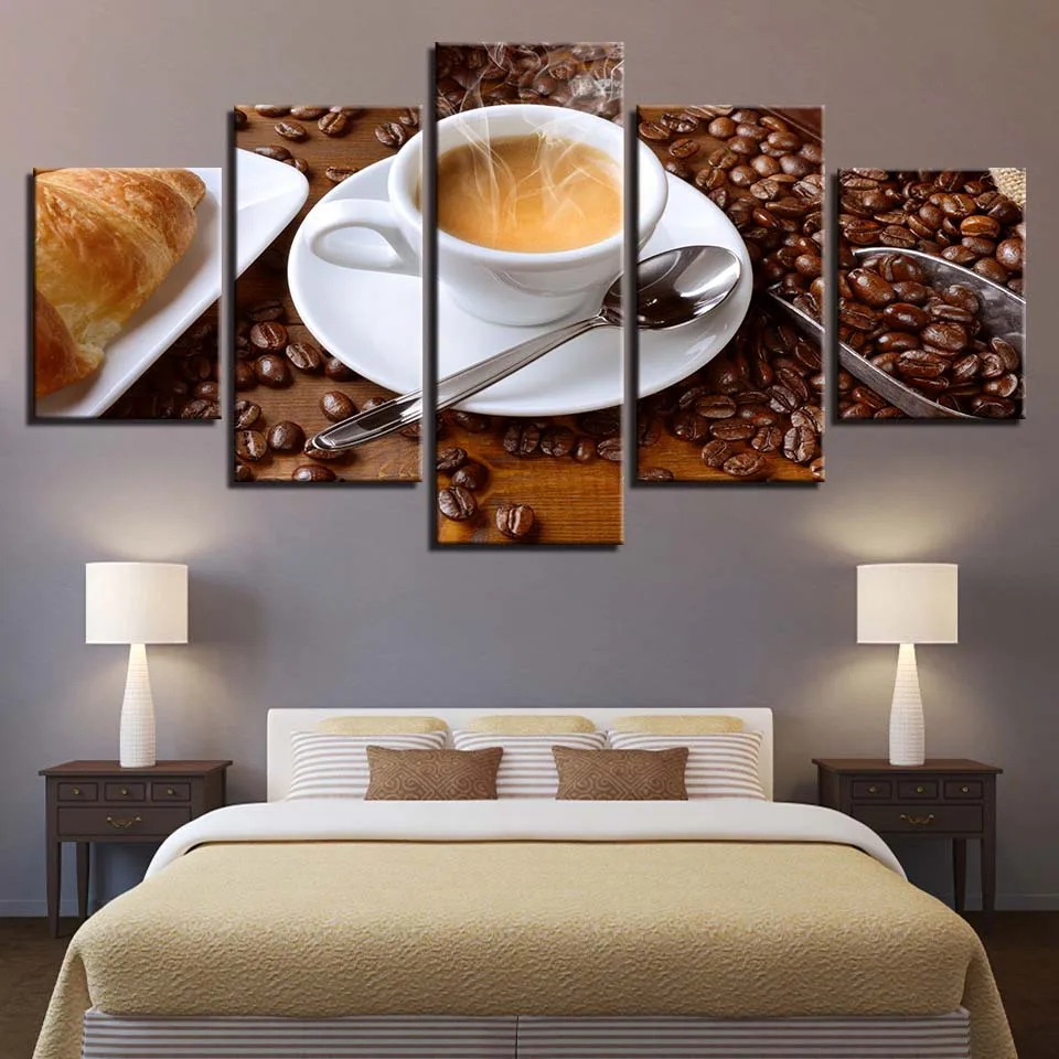 Модульная модная картина художественное оформление для дома 5 панелей фотообои