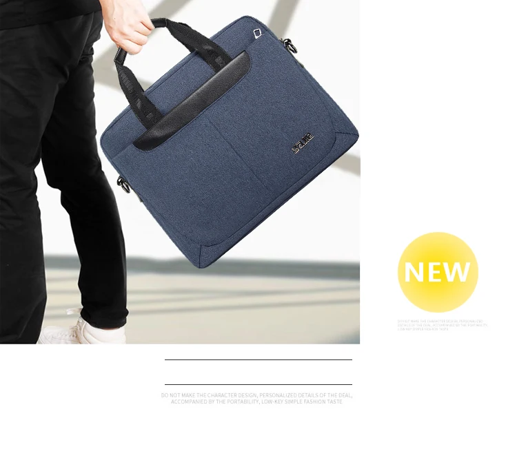 Business Men Briefcase 14 inch Laptop Handbag Casual Men& Women Messenger Bag Business Tote for Document Office Bag Portable