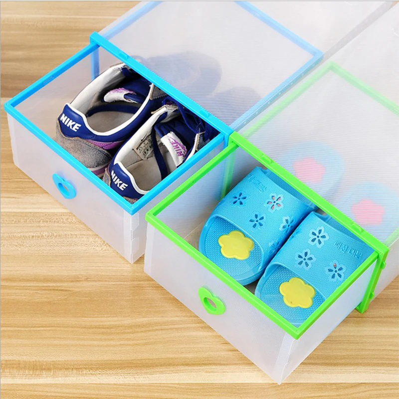 Цветная многоразовая обувь для мужчин и женщин Ящик PP пластиковый кант