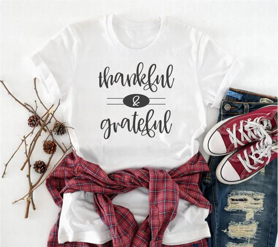 

Благодарны рубашка благодарны футболка с мотивом Дня благодарения для женщин осень рубашки для женщин на зиму, большие размеры, благослови...