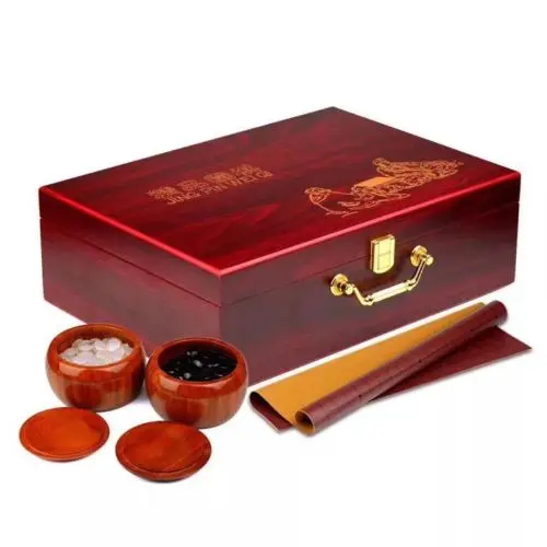 Редкость Китайский Природный Агат древних развлечений Go Box игры Weiqi комплект пара