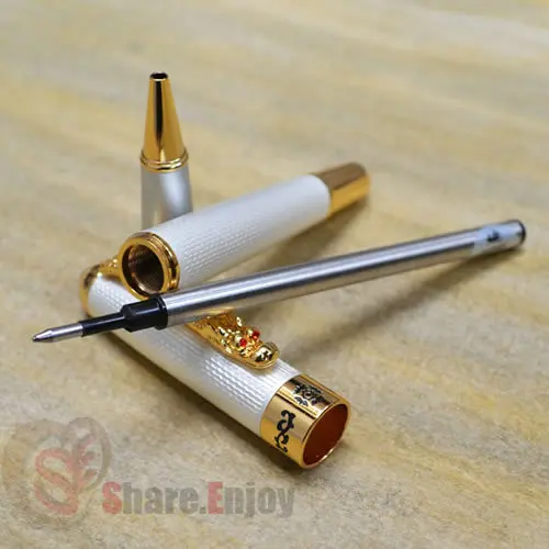 Перьевая + роликовая Новая шариковая ручка JINHAO с белым наконечником в