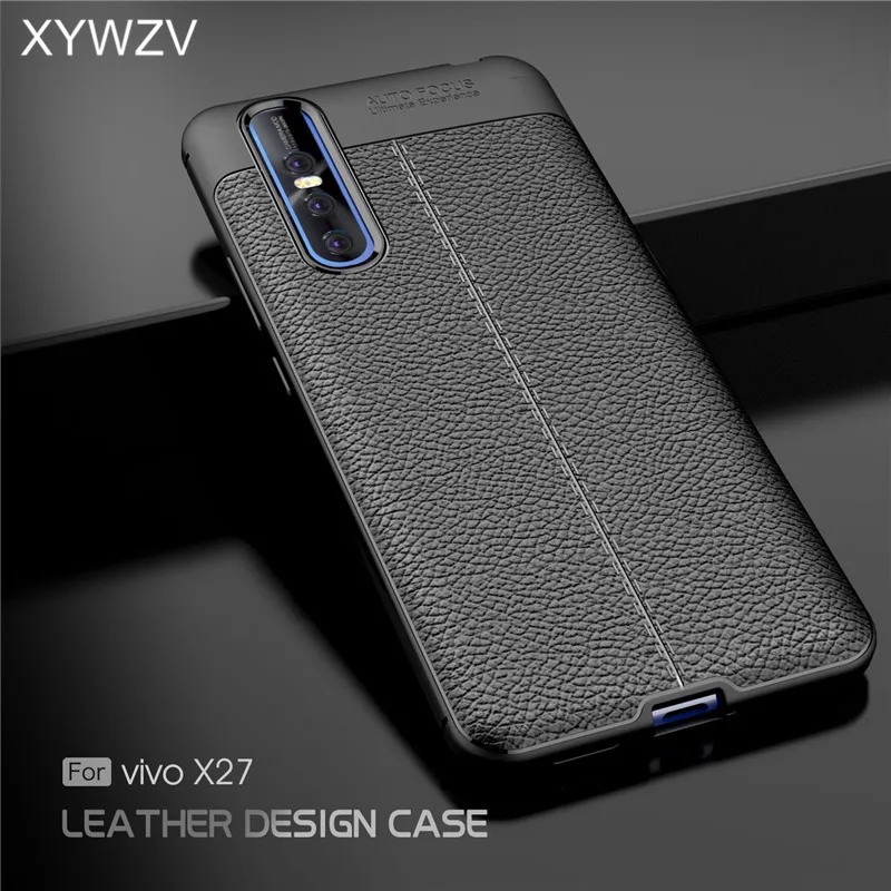 ДЛЯ Vivo X27 чехол Роскошный ударопрочный резиновый мягкий силиконовый Жесткий ПК