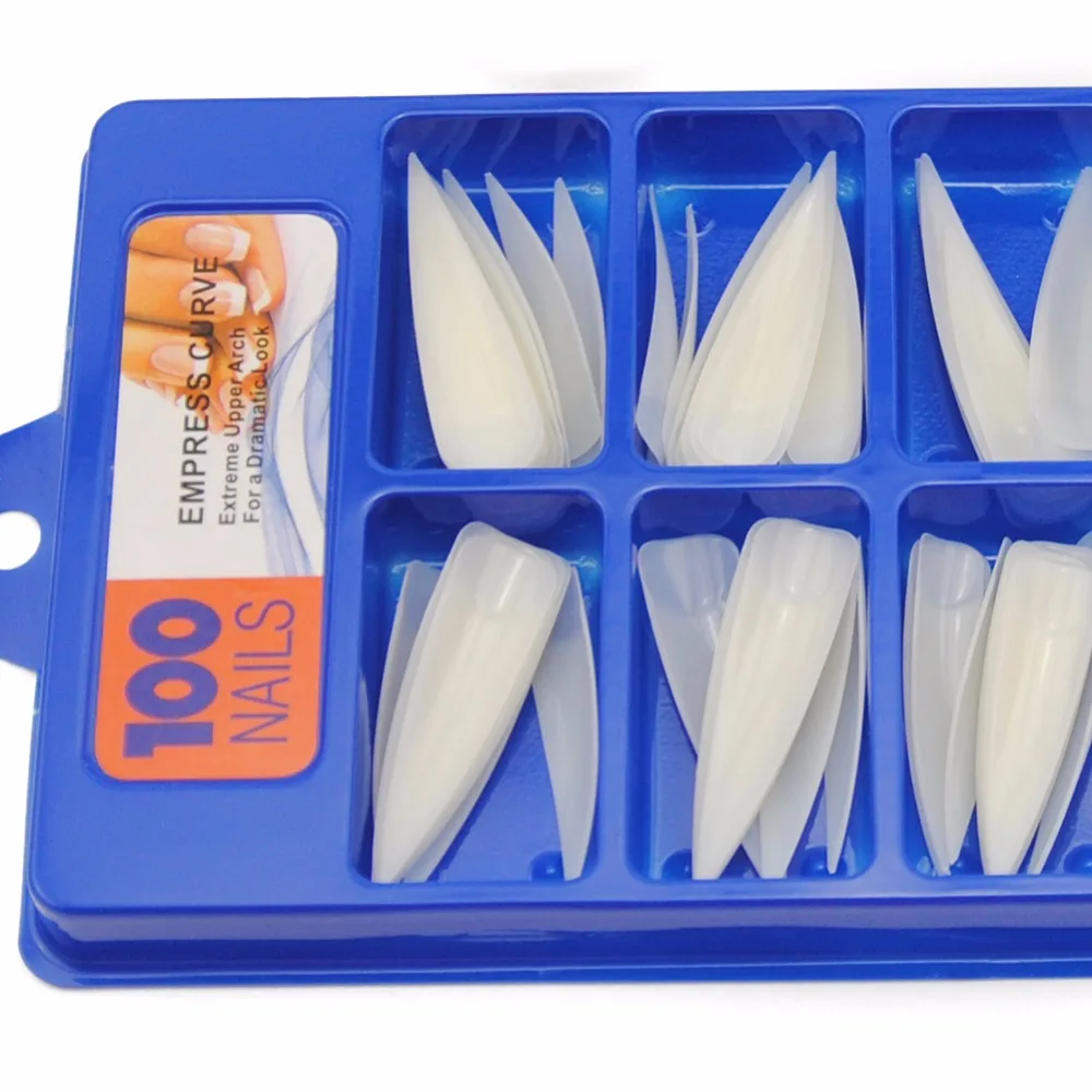 Поддельные ногти Модные поддельные tip100 шт/коробка Искусственный акриловый