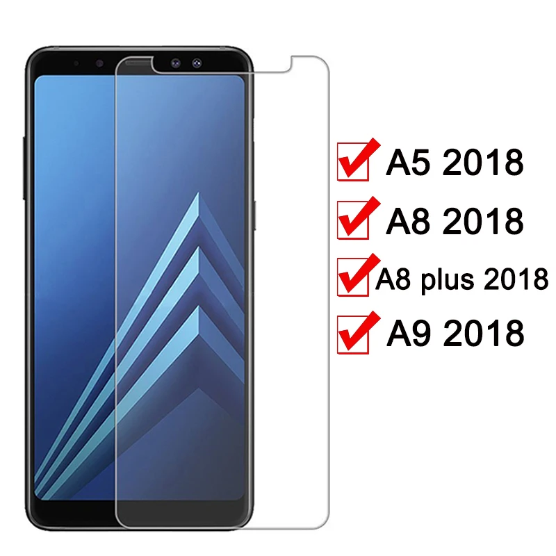 Защитное стекло для samsung Galaxy A9 A8 Plus A5 2018 закаленное защитное экрана на galax A 5 8 9 A92018