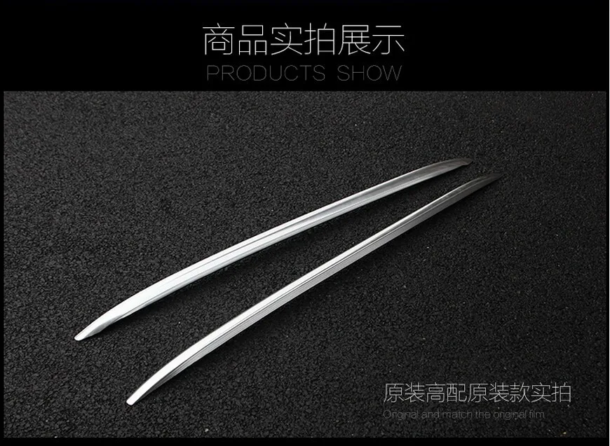 

For Hyundai ix25 Creta 2014-2019 Aluminium alloy Silver Top Roof Rails Rack Side Bars Decoration Trim Car Accessories
