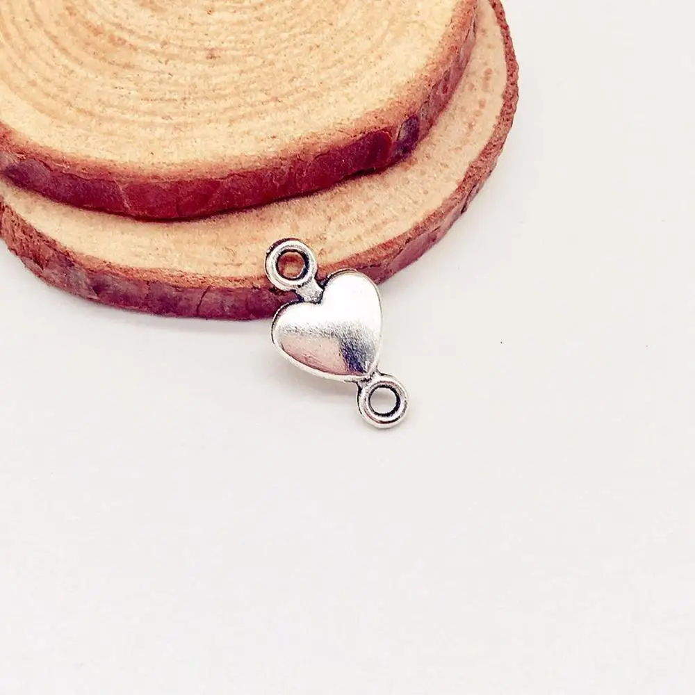 

vintage 20 pcs love heart charms couple Pendants fit DIY handmade necklace earring bracelet charms Jewelry Making