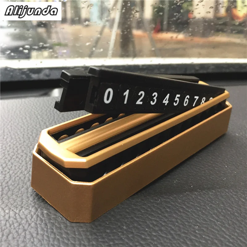 Автомобильная Временная парковочная карточка карта с мобильным номером для