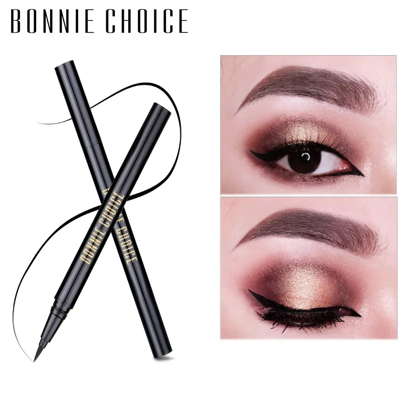 Жидкая подводка для глаз BONNIE CHOICE 1 шт. стойкая водостойкая Черная Подводка ручка