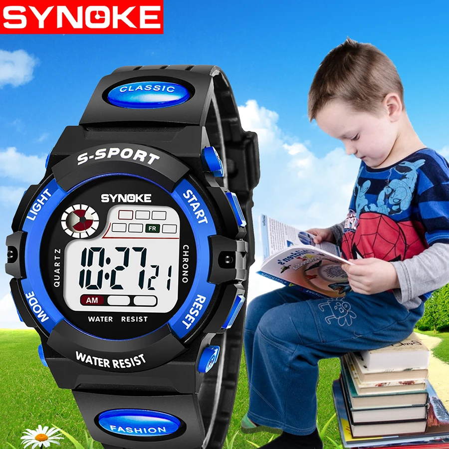 SYNOKE 2019 Новое поступление цифровые детские часы модные повседневные спортивные