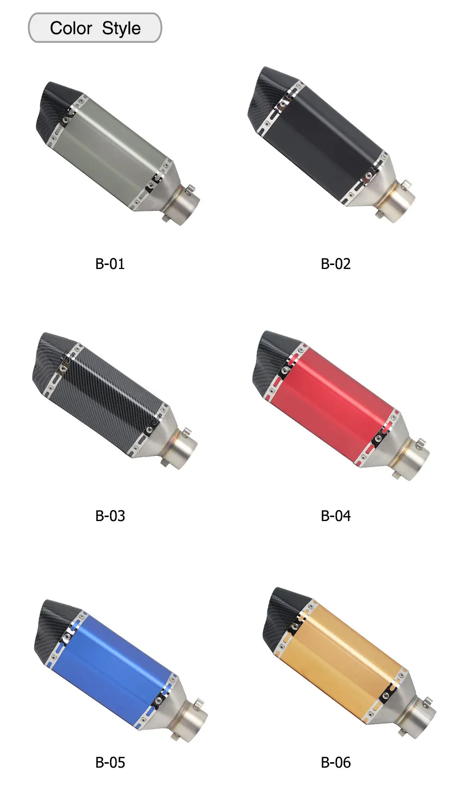 ZSDTRP 51 мм мотоцикл Akrapovic выхлопная труба глушитель мото велосипедный горшок Escape для Yamaha YZF R1 для Honda CBR250 KTM DUKE Slip-on