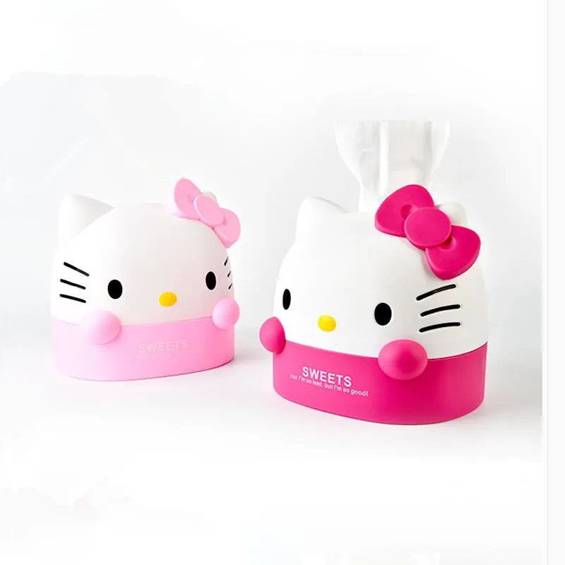 Симпатичная коробка Hello Kitty для салфеток Салфетка держатель туалетной бумаги