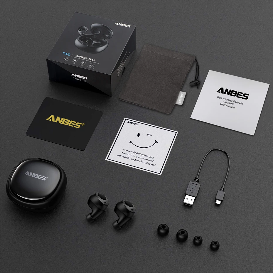Bluetooth наушники ANBES 5 0 беспроводные мини водонепроницаемые легкое Автоматическое