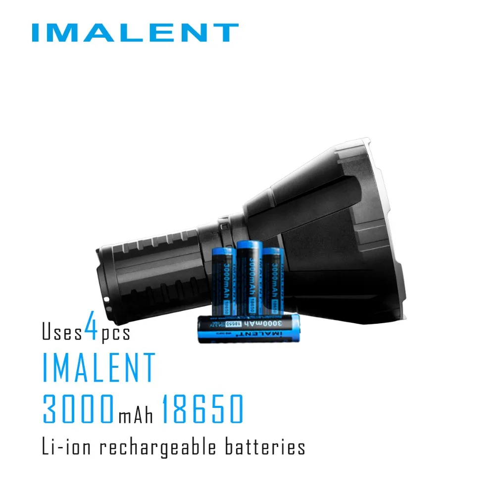 IMALENT R70C перезаряжаемый фонарик CREE XHP70.2 max 6500 люмен расстояние луча 1270 м с 4*18650 3000