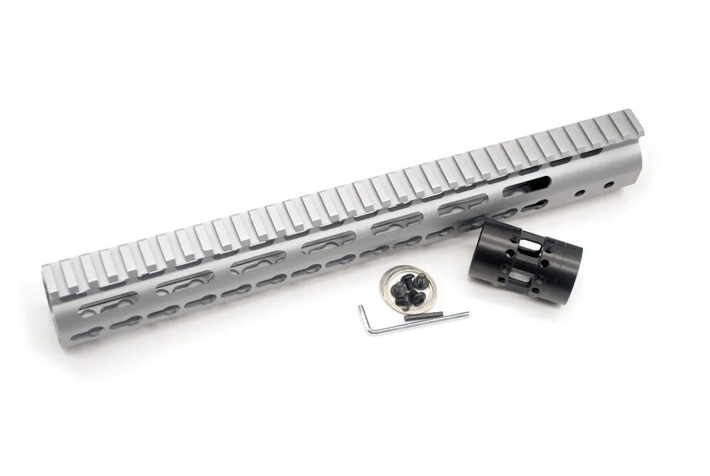 Высокое качество бесплатно поплавок серый 13 5 дюйма Длина Keymod Handguard для M16 AR 15 M4|free