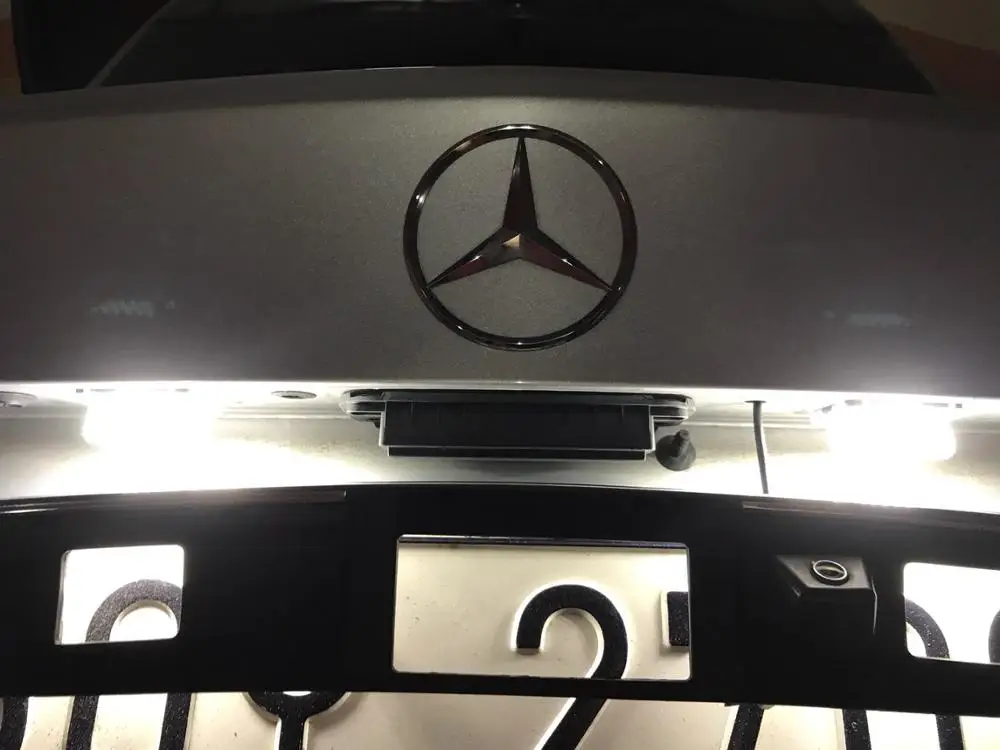 2 шт. ошибок SMD СВЕТОДИОДНЫЙ номерной знак светильник набор для Mercedes W204 W212 C207 C216