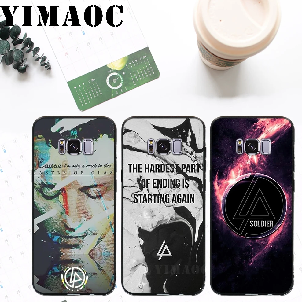 YIMAOC Linkin Park Soft Silicone Case for Samsung Galaxy A3 A5 A6 Plus 2017 2016 S6 S7 Edge S8 S9 &amp Note 8 9 |