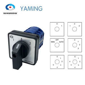 LW26-20 Электрический 23467 позиционный серебристый контакт 20A 660 В 3-полюсный поворотный переключатель кулачковый переключатель LW28-20 YMW26-203