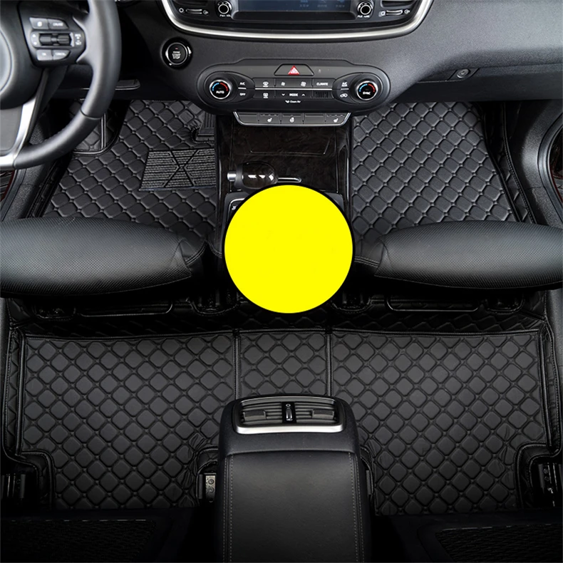 Lsrtw2017 кожаные автомобильные коврики для kia sorento 2010 2011 2012 2013 7 мест аксессуары
