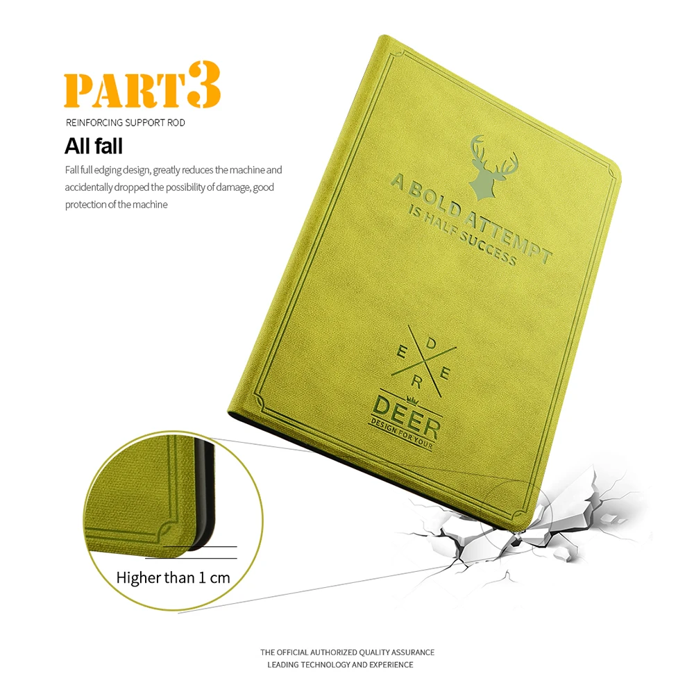 Чехол с изображением оленя KISSCASE Smart Wake Up для Ipad Mini 1 2 3 4 ультратонкий кожаный