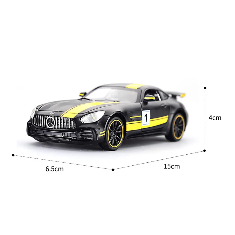 1:32 Mercedes-Benz AMG GT3 литая под давлением модель звук и светильник игрушка-автомобиль