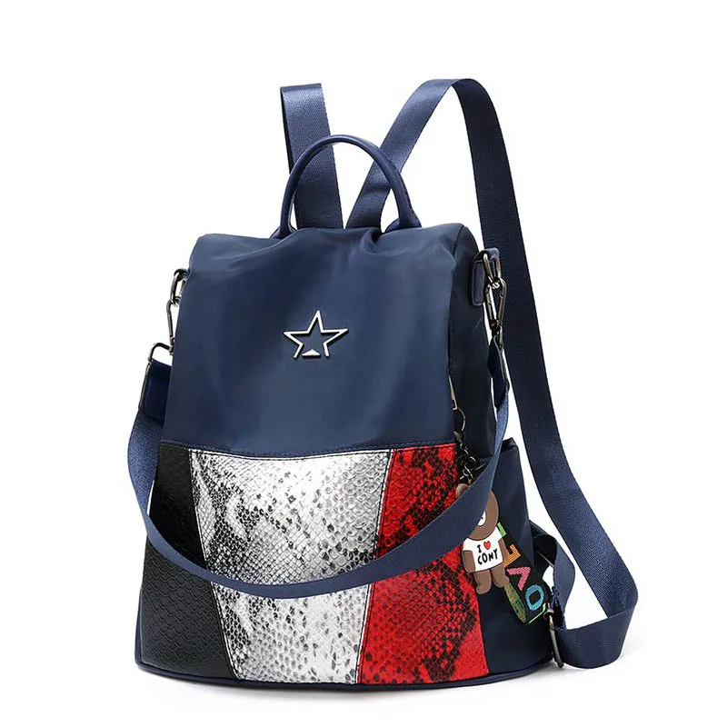 Мода Рюкзак Женщины серпантин PU женщин сумка mochilas mujer 2018 sac dos femme школьные сумки