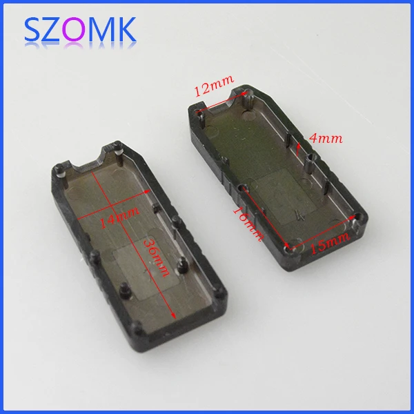 6 шт./лот пластиковый корпус mini usb в прозрачном цветном корпусе для электроники из