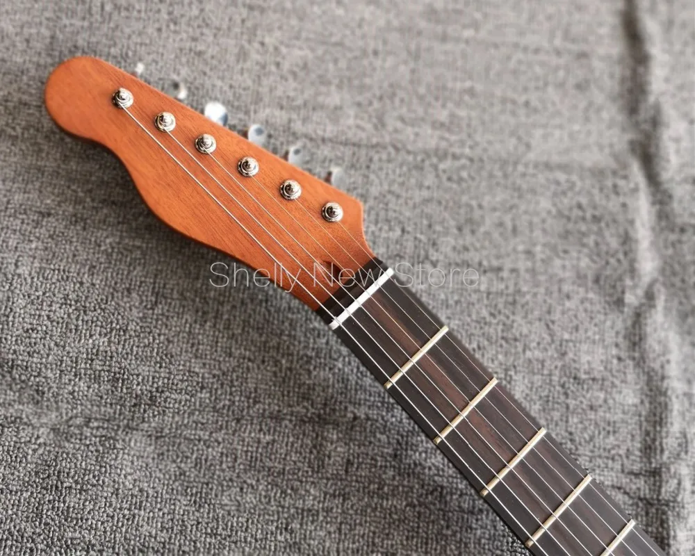 Shelly New Store Factory Custom TL 6 Strings Reverse Headstock Electric Guitar Flame Maple Pickguard One PC Mahogany Body | Спорт и