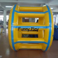 inflatable wheel roller pvc custom color inflatable water rollerkids walk on wheel inflatable water roller for water playground