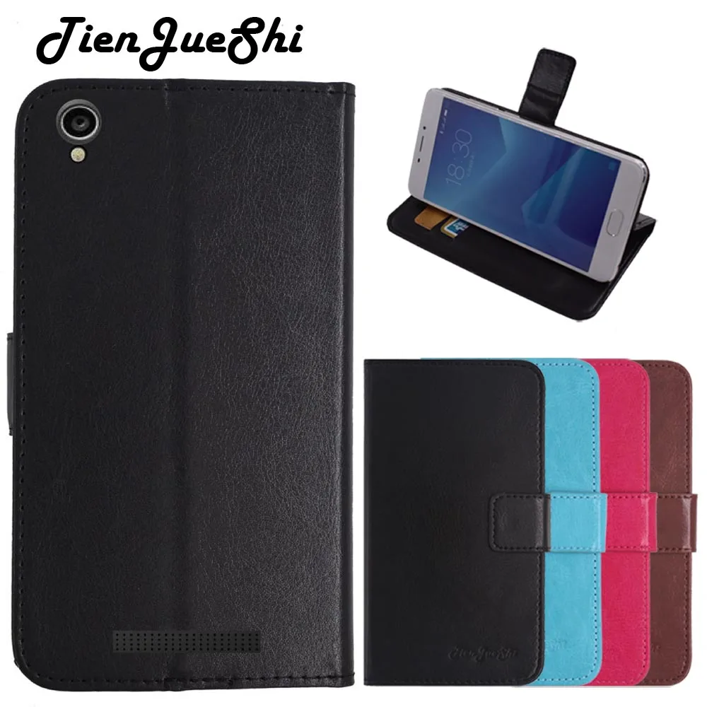 Чехол книжка TienJueShi защитный кожаный чехол кошелек Etui для ARCHOS 55 3G 5 дюймов|case for