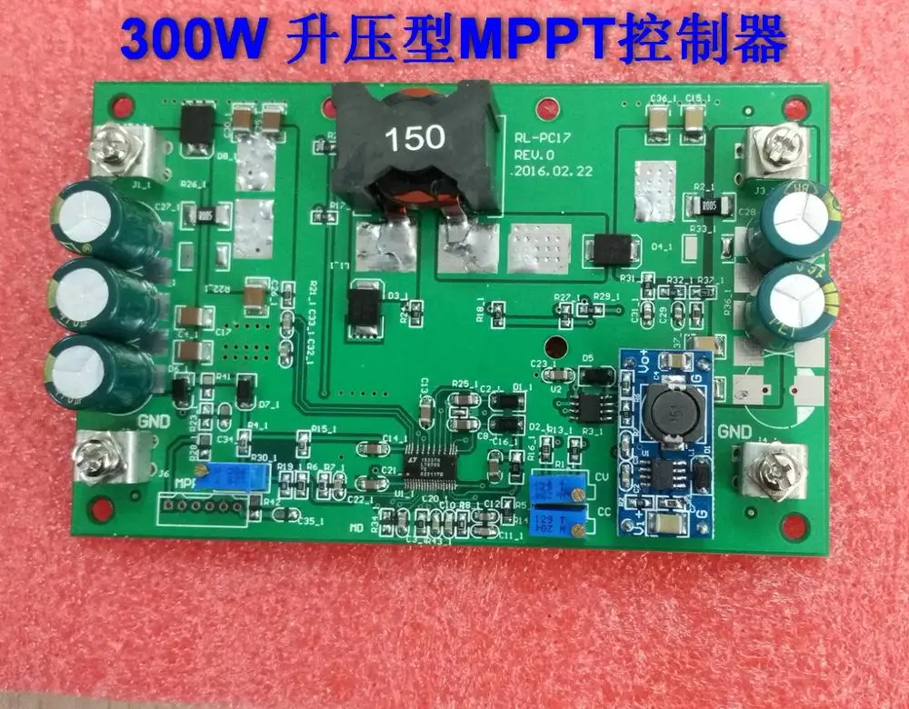 

300W solar MPPT CC-CV charging LT8705 boost type DC-DC