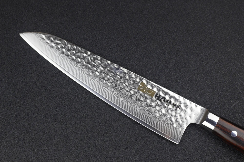 HAOYE 8 5 дюймов Дамасская сталь японский vg10 нож шеф повара Gyuto Острый кухонный мясо