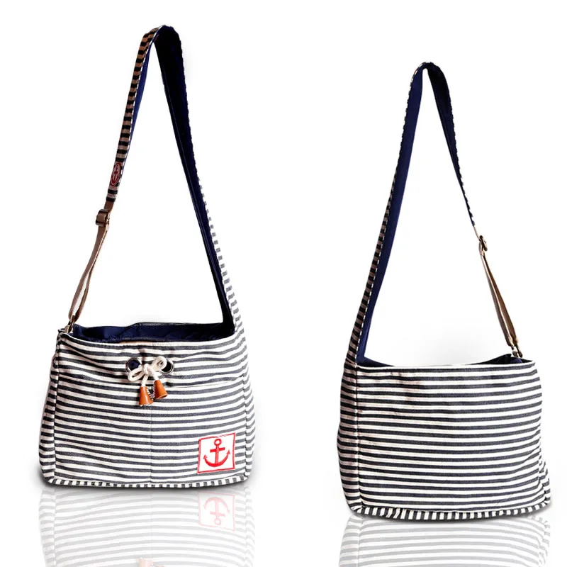 Сумка переноска в полоску для кошек и матросов дорожная сумка на плечо собак