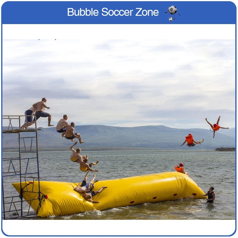 Надувная надувная подушка для прыжков 10x3 м с насосом|water trampoline|inflatable jumpingwater blob |