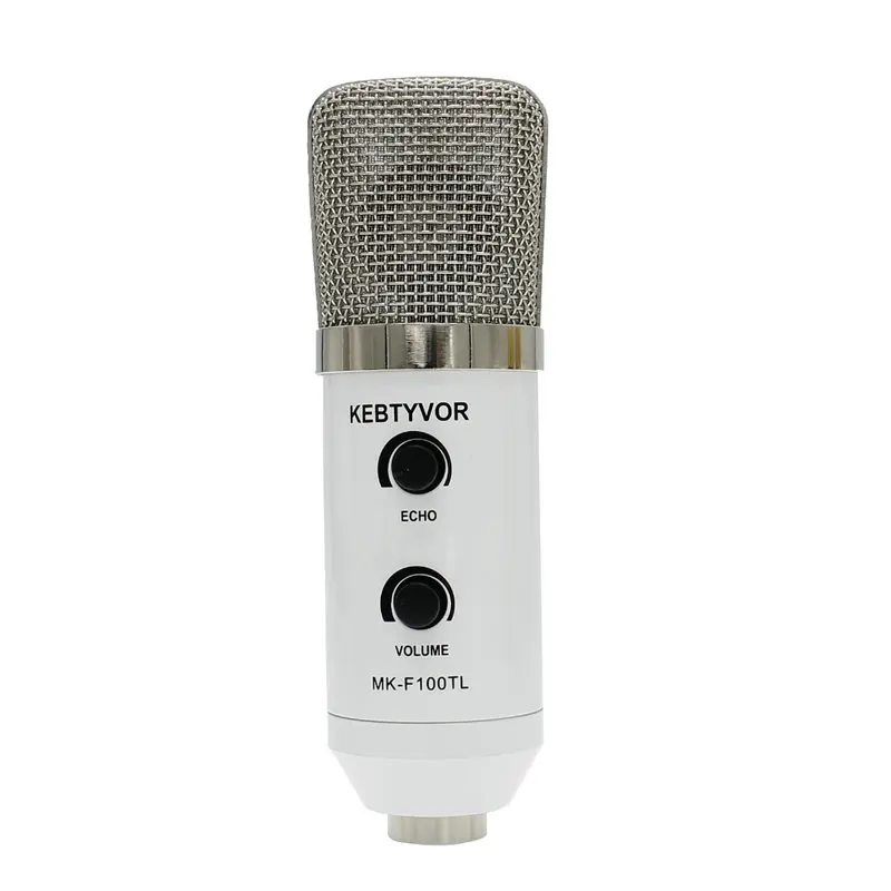 MK-F100TL USB конденсаторный студийный звукозаписывающий микрофон с подставкой для