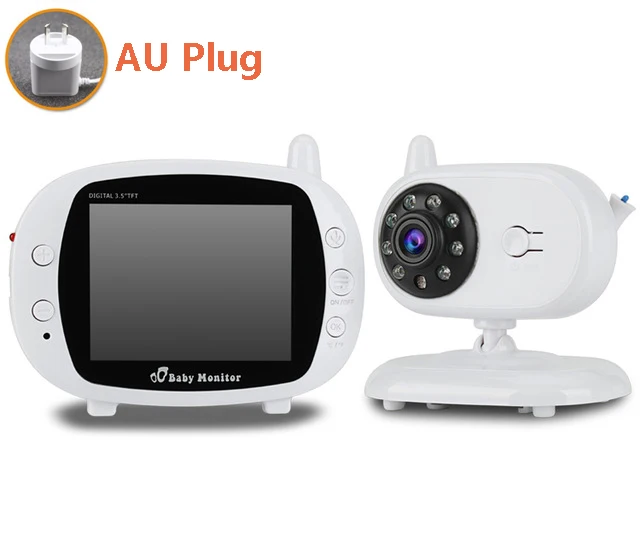 AU Plug IMPORX, новинка, 3,5 дюймов, 2,4 ГГц, беспроводной цветной ЖК-дисплей, цифровой детский монитор, высокое разрешение, ночное видение, детская няня, камера безопасности - Цвет: AU Plug